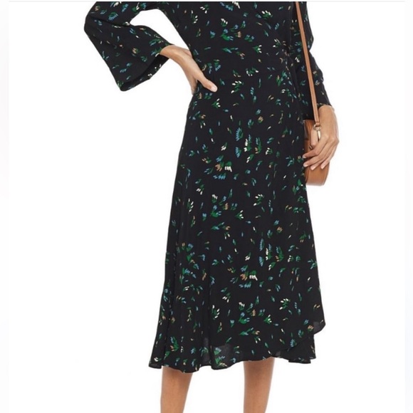 GANNI floral Wrap midi dress - Picture 5 of 7